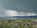 Rain Over Mono Lake